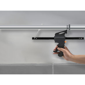 Stangstrammer med l�sefunktion - Lampa frame tensioner - Til r�rdiameter �22-28 cm