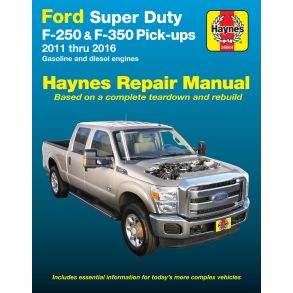 Reparationsbog Haynes - Ford Super-Duty F-250 & F-350 Pick-ups (11-16)
