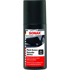 Kunststoffarve Sort Med Svamp - Sonax Plastic Restorer Black - 100 ml