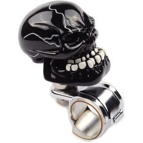 Ratknop Kranium look - Universal Fastgrelsesdiameter 30 mm - Sort