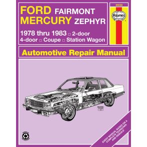 Reparationsbog Haynes - Ford Fairmont & Mercury Zephyr (1978-1983)