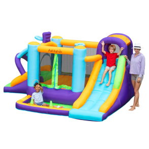 Hoppeborg inkl. 450W bl�ser - Doctor Dolphin Bouncer Jump N'Fun - 280x370x185 cm