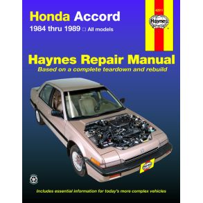 Reparationsbog Haynes - Honda Accord 1.8L & 2.0L (84-89)