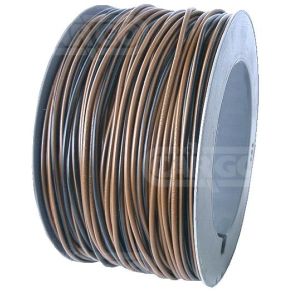 AUTOLEDNING 1X1.5 - SORT / BRUN - 1 M