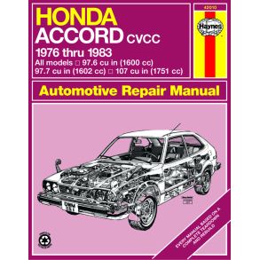 Reparationsbog Haynes - Honda Accord CVCC (1976-1983)
