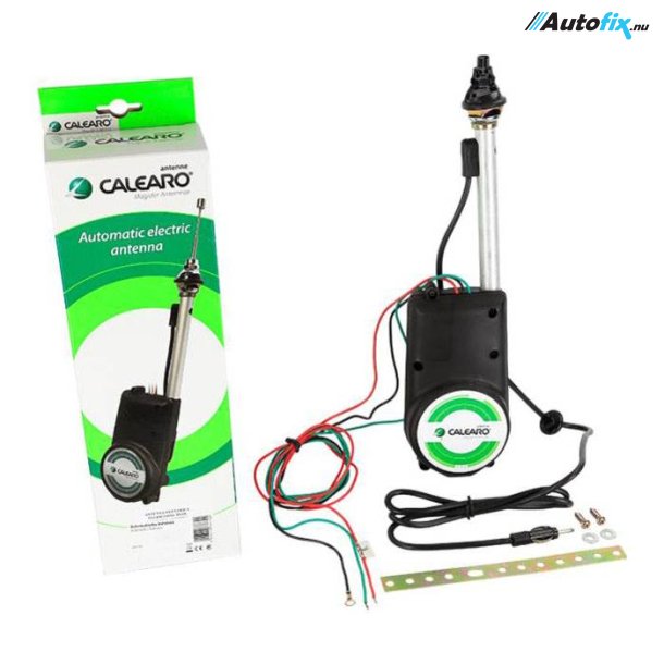 Motorantenne 12V - Calearo Med Sort Antennestav - Universal