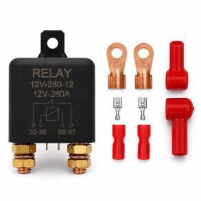 H�jtydende Rel� - 12V / 250 Amp - 4-Benet