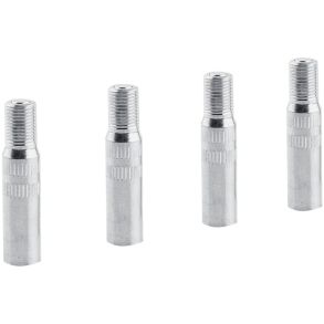 Ventilforlngere Krom Aluminium - Universal 39L. x B. 0,9 mm - 4 Stk