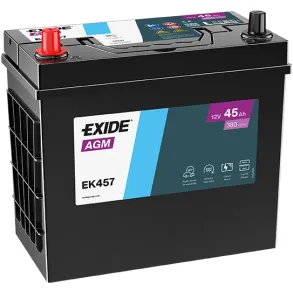 Startbatteri - Exide EK457 AGM - 12V (45ah / 380cca)