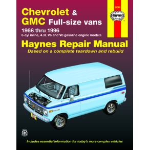 Reparationsbog Haynes - Chevrolet & GMC full-size petrol vans (1968-1996)