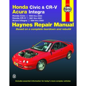 Reparationsbog Haynes - Honda Civic (1996-2000), CR-V (1997-2001) & Acura Integra (1994-2000)
