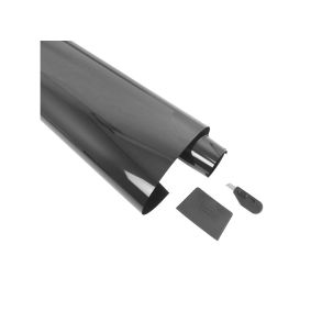 Solfilm Med Spejleffekt - Dark Grey 5% Lysgennemgang - Str. 76x300 cm