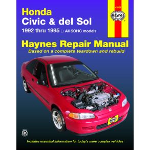 Reparationsbog Haynes - Honda Civic & del Sol covering (1992-1995)