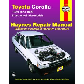 Reparationsbog Haynes - Toyota Corolla FWD (1984-1992)