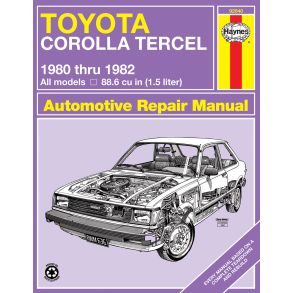 Reparationsbog Haynes - Toyota Corolla Tercel (1980-1982)