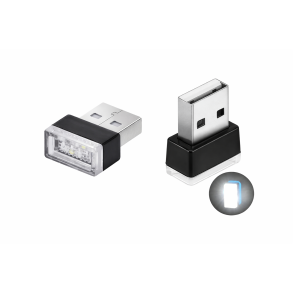 Mini USB LED lampe - Hvid farve - Smart belysning