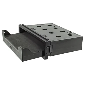 Opbevaringsrum 1DIN Med Foldbar Klap - Universal Sort - Hjde 51 mm