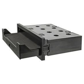 Opbevaringsrum Med Foldbar Klap 1-DIN - Universal Sort ABS Plast - Hjde 58 mm