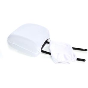 Nakkestttebetrk St Hvid - Universal I Slidstrkt Stof - Antal 2 stk