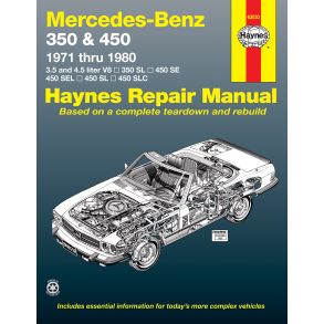 Reparationsbog Haynes - Mercedes-Benz 350 & 450 (1971-1980)