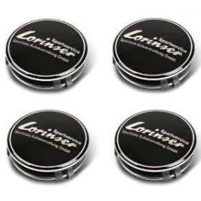 Centerkapsler Til Aluflge 4 Stk - Lorinser Aluminium & ABS - Dia. 55/60mm