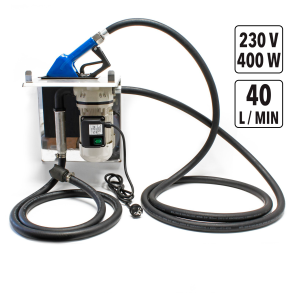 AdBlue Pumpe Selvansugende 230V - 400W/40 L/min. - Rustfri stl Pfyldningspistol