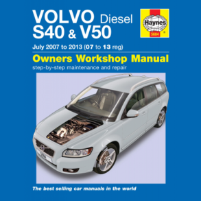 Reparationsbog Haynes - VOLVO S40+V50 DIESEL - 2007->2013