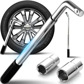 Hjulngle Teleskopisk - Vendbar Toppe 17, 19, 21 & 23 mm