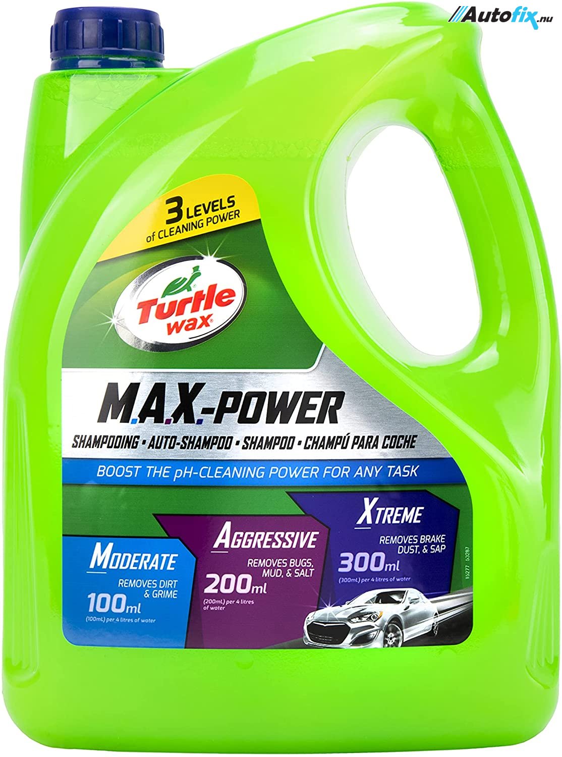 Autoshampoo Turtle MAX-Power 4L - TIL AFHENTNING PÅ LAGER) Autoshampoo - Autofix.nu