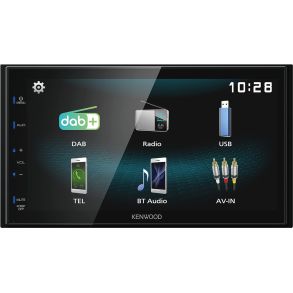 Autoradio 2DIN 6,8'' Touch skrm - Kenwood DMX-125DAB - FM, DAB, DAB+