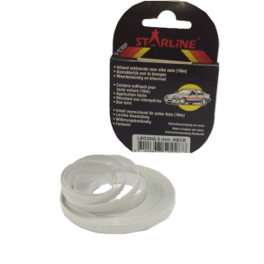 Stafferingstape - Hvid 3 mm - 10 meter