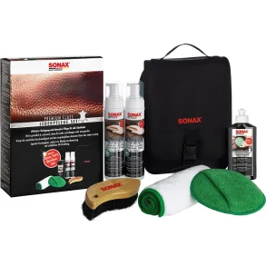 Lderpleje st - Sonax Premium Class Leather Care Set - 7 dele