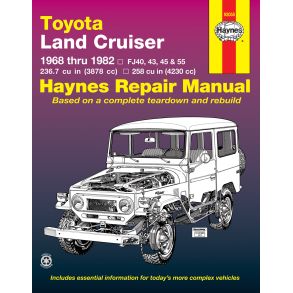 Reparationsbog Haynes - Toyota Land Cruiser Series FJ40, FJ43, FJ45 & FJ55 (1968-1982)