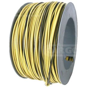 AUTOLEDNING 1X1.5 - GUL / SORT - 1 M