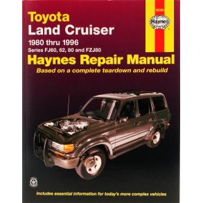 Reparationsbog Haynes - Toyota Land Cruiser Series FJ60, 62, 80 & FZJ80 (1980-1996)