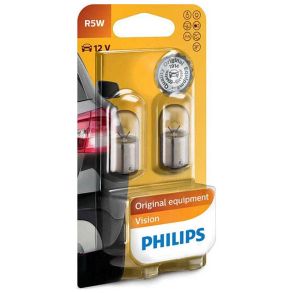 R5W Pre 12V - Philips Premium - (2 stk) 