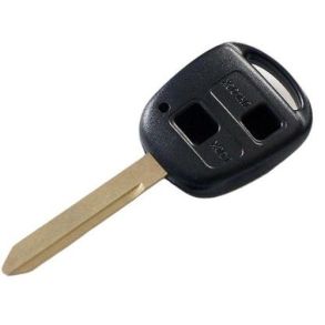 Key housing - Toyota - 2 buttons with fixed key blade