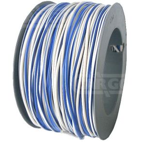 AUTOLEDNING 1X1.5 - HVID / BL� - 1 M