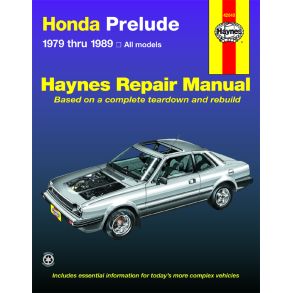 Reparationsbog Haynes - Honda Prelude for Prelude CVCC models (1979-1989)