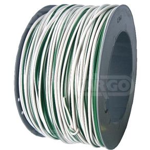 AUTOLEDNING 1X1.5 - HVID / GRN - 1 M