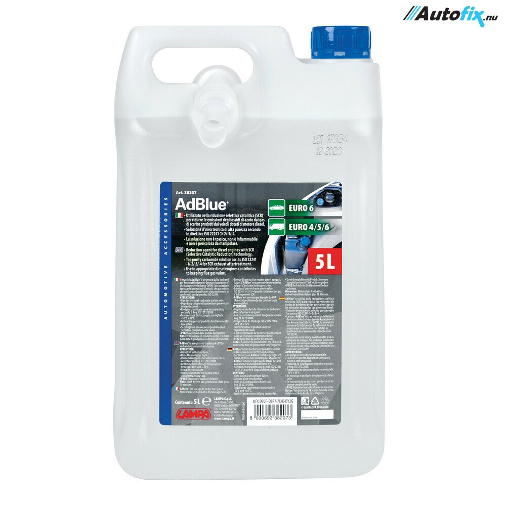 AdBlue Additiv Med Hældetud 5 liter AdBlue Additiv, Pumper