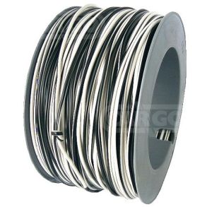 AUTOLEDNING 1X1.5 - HVID / SORT - 1 M