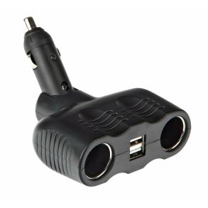 Dobbelt Strmudtag Dou-4 - 2x USB Porte - 12V-24V 