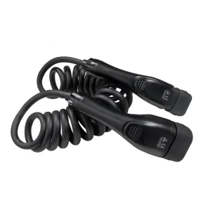 Ladekabel spiral til elbil - Type-2 16A 3-faset 11kW - L�ngde 5 meter
