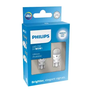 Philips Prer - X-treme Vision LED W5W T10 - 8000K 12V (2 stk)