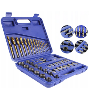 Skrue- & boltudtrkker st 49 dele - Kraftig & robust stl - Leveres i opbevaringskuffert
