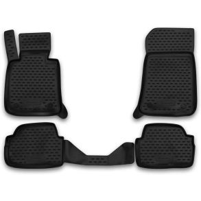 Gummimtte st med kant - BMW 1 3-drs 2004-2011 4 stk.