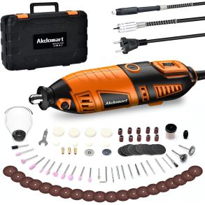 Multisliber Kit Med 135 dele - AK4335 220V (200W) - 8000-35000 RPM - Multisliber i H�j kvalitet
