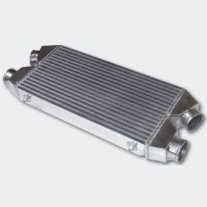 Intercooler Universal - M. dobbelt indgang /�dobbelt�udgang - M�l 760x280x75 mm.