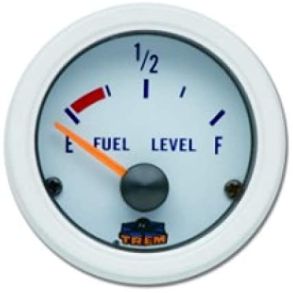 Tankmler Ur 12V - Hvid Baggrund - 52 mm